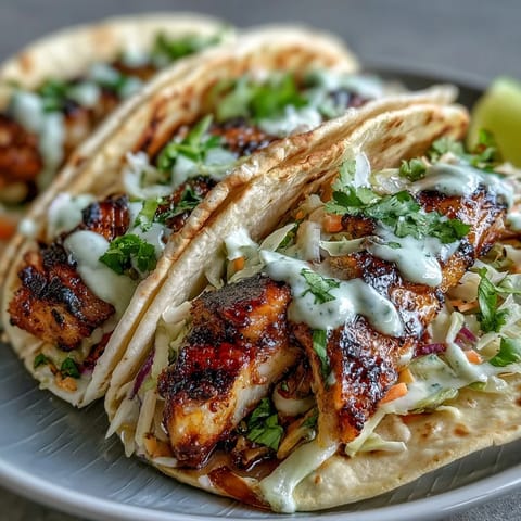 Coconut Lime Grilled Fish Tacos