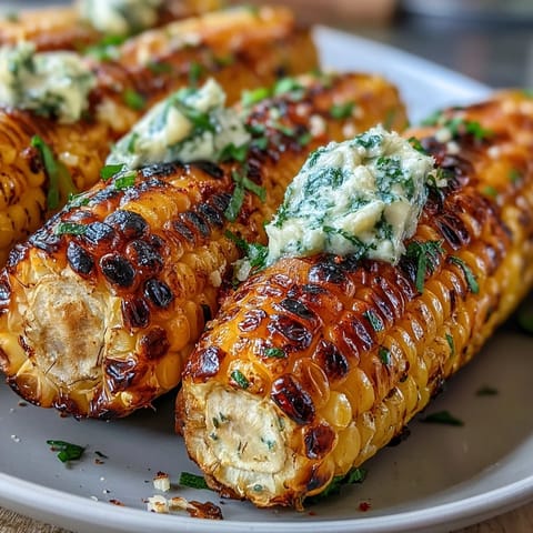 Festive grilled corn pops with vibrant herbed butter, a Memorial Day must.
