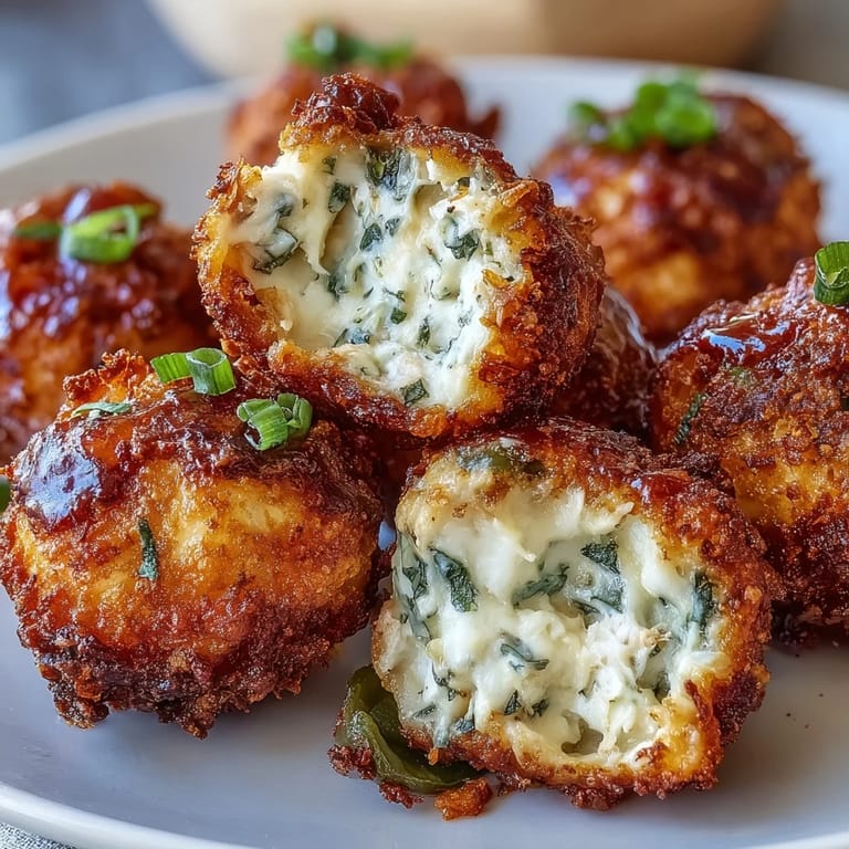 Spicy Cajun Crab Poppers stuffed with creamy crab filling rest on a tray ready to serve.