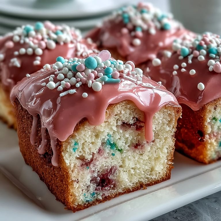 Soft vanilla Funfetti cake layered with dreamy pastel buttercream, perfect for spring celebrations.  