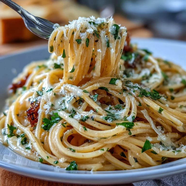 Easy lemon butter pasta dish featuring tender spaghetti in a zesty lemon-garlic butter sauce, perfect for quick dinners.